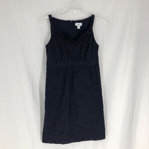 Ann Taylor LOFT Sleeveless Dress Women's Size 4 Navy Blue Sundress